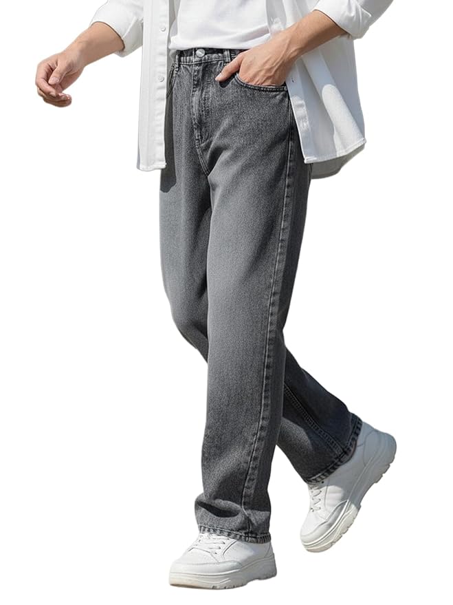 61D1hZFPN8L._SY879_ Vintage Washed Straight Jeans - Image 1