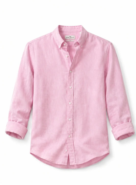 Screenshot 2026-08-01 203600 Rose Calm Linen Cotton Shirt for Men | Premium Casual Shirt | - Image 1
