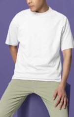 Blitz X White Oversized T-Shirt Men | 280 GSM - Image 4