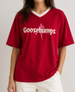 Goosebumps Red Women’s Summer T-Shirt - Image 2