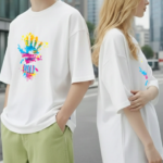 White Oversized Holi Couple T-Shirts | 280 GSM | - Image 2
