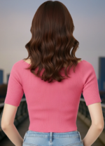 Pink T- Shirt For Women - Image 3