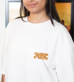 Process Over Perfection Graphic Oversized T-Shirt for Women | 280 GSM | - Image 3
