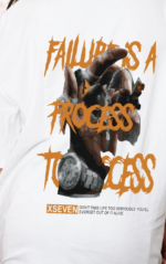 Process Over Perfection Graphic Oversized T-Shirt for Women | 280 GSM | - Image 2