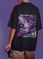 Divine Rebellion Black Oversized T-Shirt Men | 280 GSM Drop Shoulder Fit
