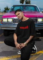 Wasted Oversized T-Shirt Men | 280 GSM Drop Shoulder Fit - Image 3